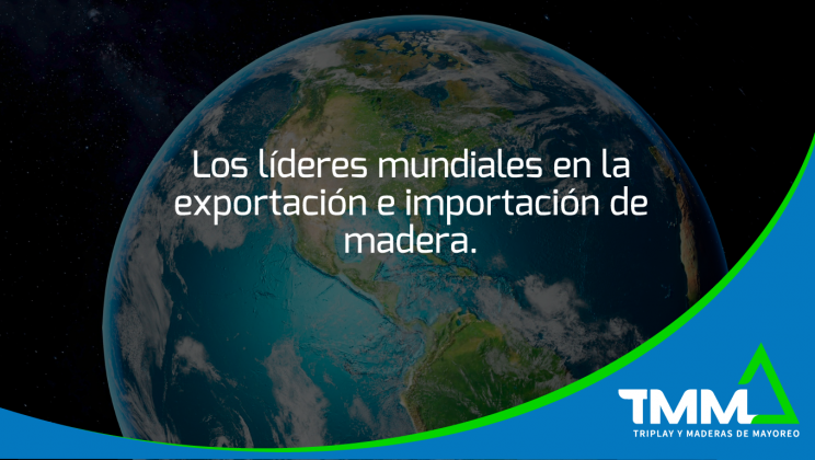Los líderes mundiales en la exportación e importación de madera.